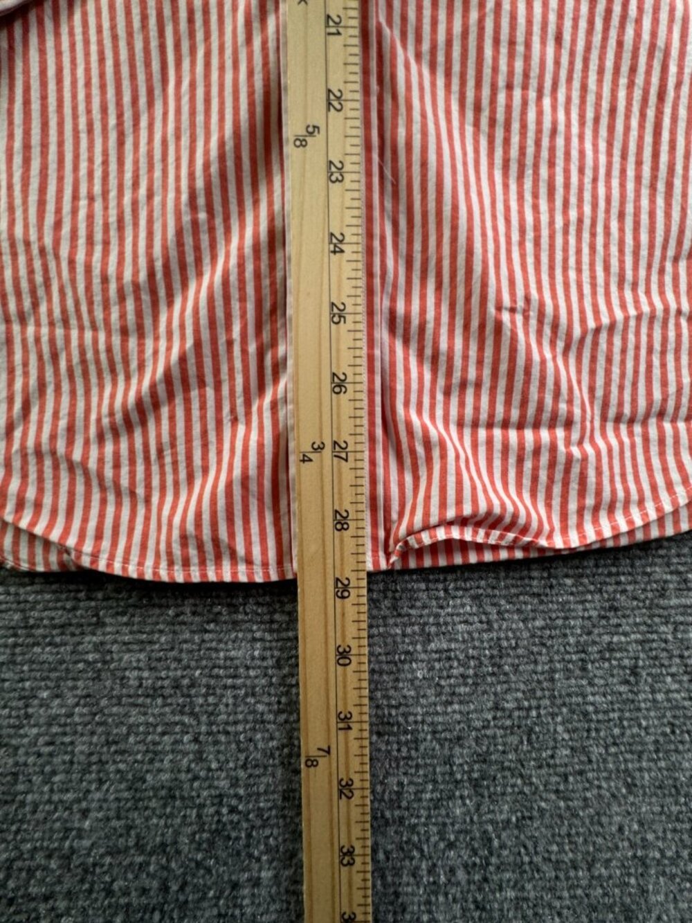 Vineyard Vines Murray Shirt Men Small Orange Striped Long Sleeve Button Preppy - Picture 4 of 12